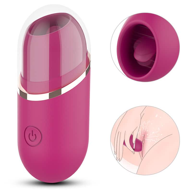 FL-S002R-9 Fantasy Lover French Kiss fluttering silicone tongue Clit suction Vibrator
