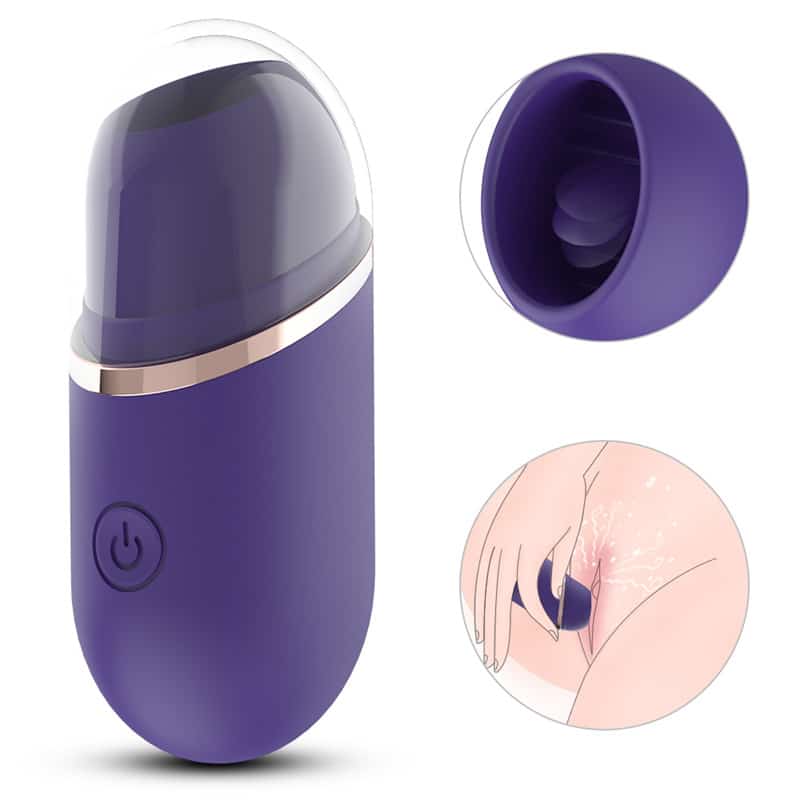 FL-S002Z-9 Fantasy Lover French Kiss fluttering silicone tongue Clit suction Vibrator