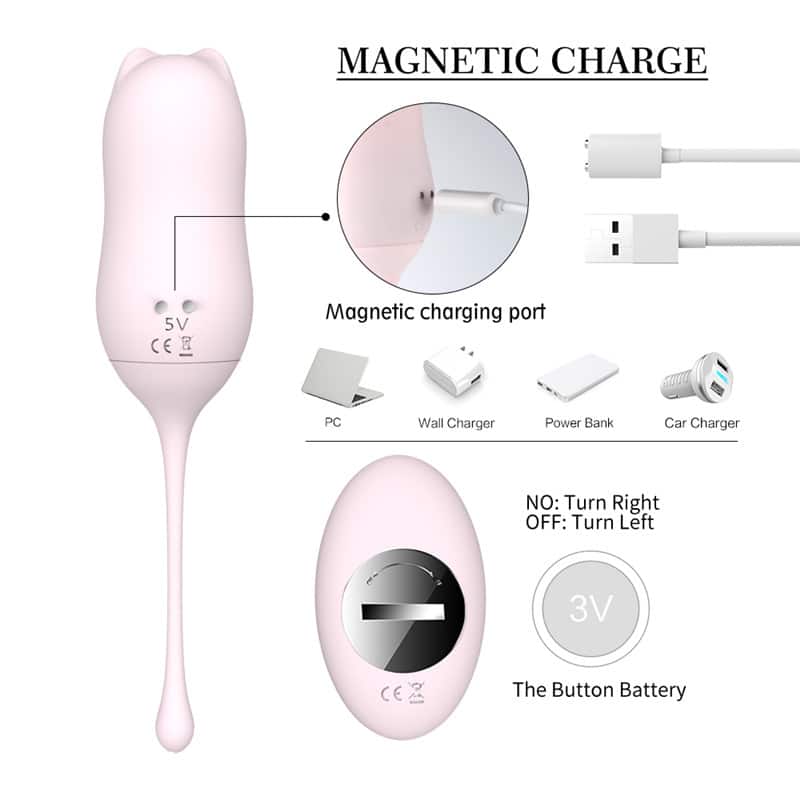 6 Fantasy Lover Hello Meow Kegel Balls Vibrator