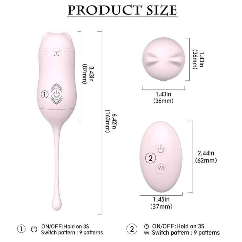 9 Fantasy Lover Hello Meow Kegel Balls Vibrator