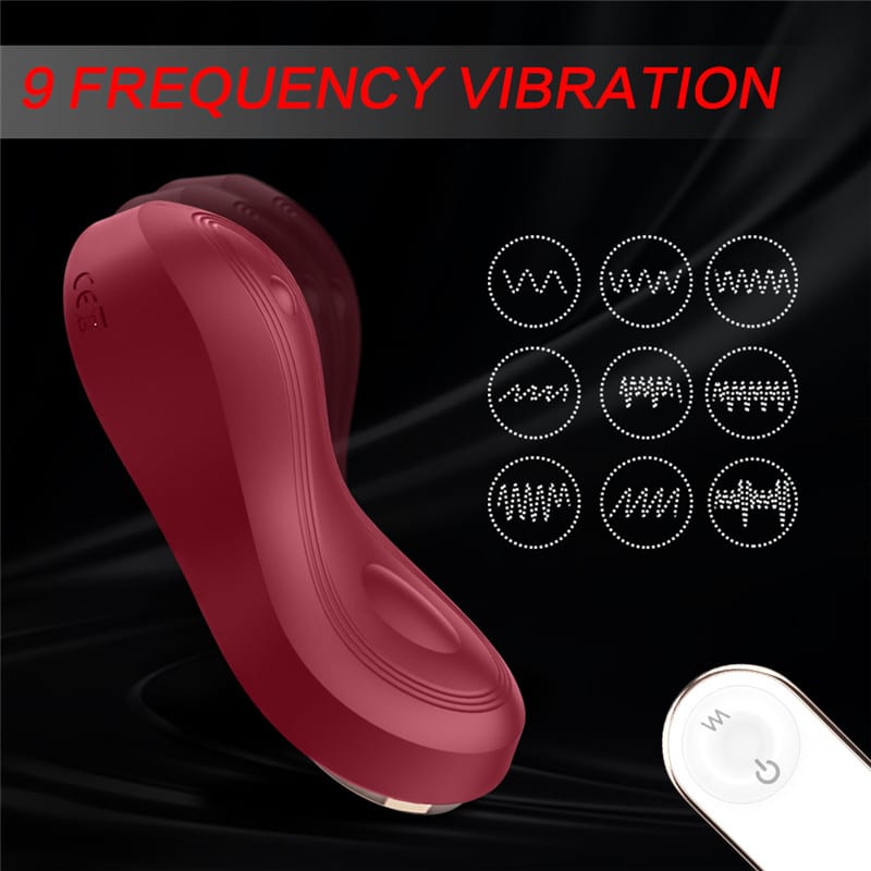 FL-W001R (4) Fantasy Lover Remote-Controlled Tongue-shaped Vibrator Rose